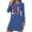 Blue-01, variant on Perfectbot Women's Cute Heart Graphic Sleepshirt - Long Sleeve Comfy Nightgown Lounge House Dress