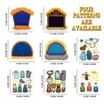 thumbnail image 3 of Qonioi Cartoon Nativity Scene Card Set, 24PC Christmas Tree Decoration with Stickers and Ribbons, Religious Gift Set, Holiday Ornament Collection, 3 of 5