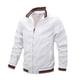 thumbnail image 1 of Chaqueta de hombre con cuello alto de moda casual a rayas., 1 of 3