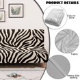 thumbnail image 6 of SCRAWLGOD Zebra Print Armless Sofa Cover Soft Washable 1 Piece Futon Slipcover Leakproof Easy Installation Couch Cover for Dogs, 6 of 9