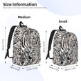 thumbnail image 4 of Daiia Leopard And Zebra Vintage Canvas Backpack for Men and Women ,Hiking Backpack,Travel Laptop Bag for School,Large Capacity Backpack-Medium, 4 of 7
