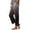 #Gray, variant on Women's Linen Gradient Color Button Front Pants,Pink,Size XXL