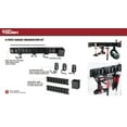 thumbnail image 5 of Hyper Tough Hyper Stack 32-Inch Wall Storage System, 6-Piece Set with Hooks and Bin, Black, 5 of 17