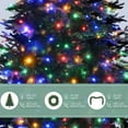 thumbnail image 4 of Sesslife 6FT Christmas Trees Set with Wreath & Garland, Artificial Christmas Tree with 861 PE Branch Tips and 380 Multi-Color LED Lights, Pre-Lit Aspen Fir Xmas Tree for Indoor Holiday Decor, Green, 4 of 8