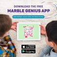 thumbnail image 6 of Marble Genius Marble Run Starter Set STEM Toy for Kids Ages 4 - 12 - 130 Complete Pieces (80 Translucent Marbulous Pieces and 50 Glass Marbles), Construction Building Block Toys, Pink,, 6 of 8