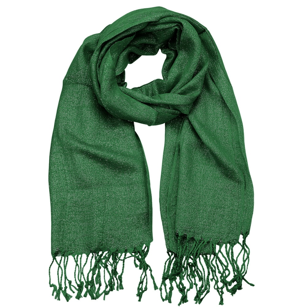 NYFASHION101 NYFASHION101 Women's Sheer Metallic Braided Tassel Ends