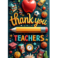 thumbnail image 4 of Colorful Design Teacher Appreciation Thank You Banner Decorative Elements Educational Theme for Classroom Decoration Teacher's Day School Event, 4 of 6