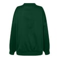 thumbnail image 5 of HBFAGFB Chandails en Molleton Col Rond Mode Automne Décontracté Polyvalent Manches Longues T-Shirt Vert Taille m, 5 of 5