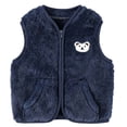 thumbnail image 4 of Toddler Girls Boys Sherpa Fleece Vest Lightweight Fall Winter Warm Sleeveless Outerwear Jacket with Pockets Fuzzy Cute Bear Jackets 3M-3T, 4 of 8
