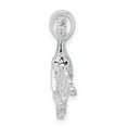 thumbnail image 2 of Million Charms 925 Sterling Animal Charm, Polished 3D Walking Horse Pendant, 2 of 4