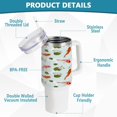 thumbnail image 4 of SKYSONIC 40oz Beauty Fish Tumbler With Lid And Straw Travel Coffee Mug Stainless Steel Insulated Thermal Tumblers Cup, 4 of 7