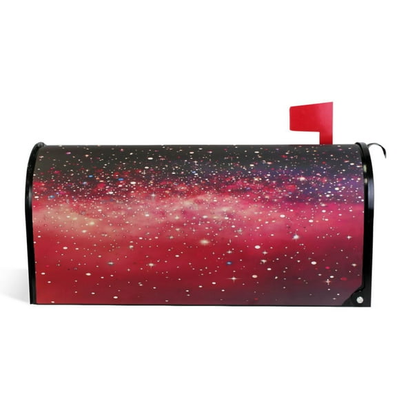 Ryvnso Mailbox Cover Glittering Tie Dye Magnetic Mailbox Wrap Standard Size 21x18 Inch
