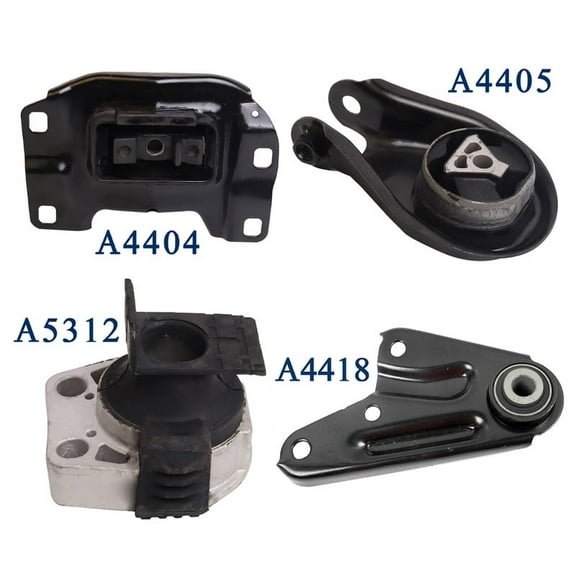 Set of 4 ISA Engine Motor & Trans Mount Compatible with 2004 2005 2006 2007 2008 2009 Mazda 3 2.3L L4 w/out Turbo Replacement for A4404, A4405, A4418, A5312