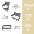 thumbnail image 3 of Juego de SALA para JARDÍN ilios innova 4 PIEZAS de mimbre sintético gris, 3 of 9
