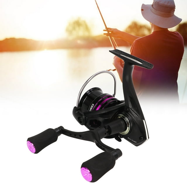 Fishing Reel, Glossy Tactility Fishing Reel Metal Double Rocker Arm Stable Gapless for Ice Fishing