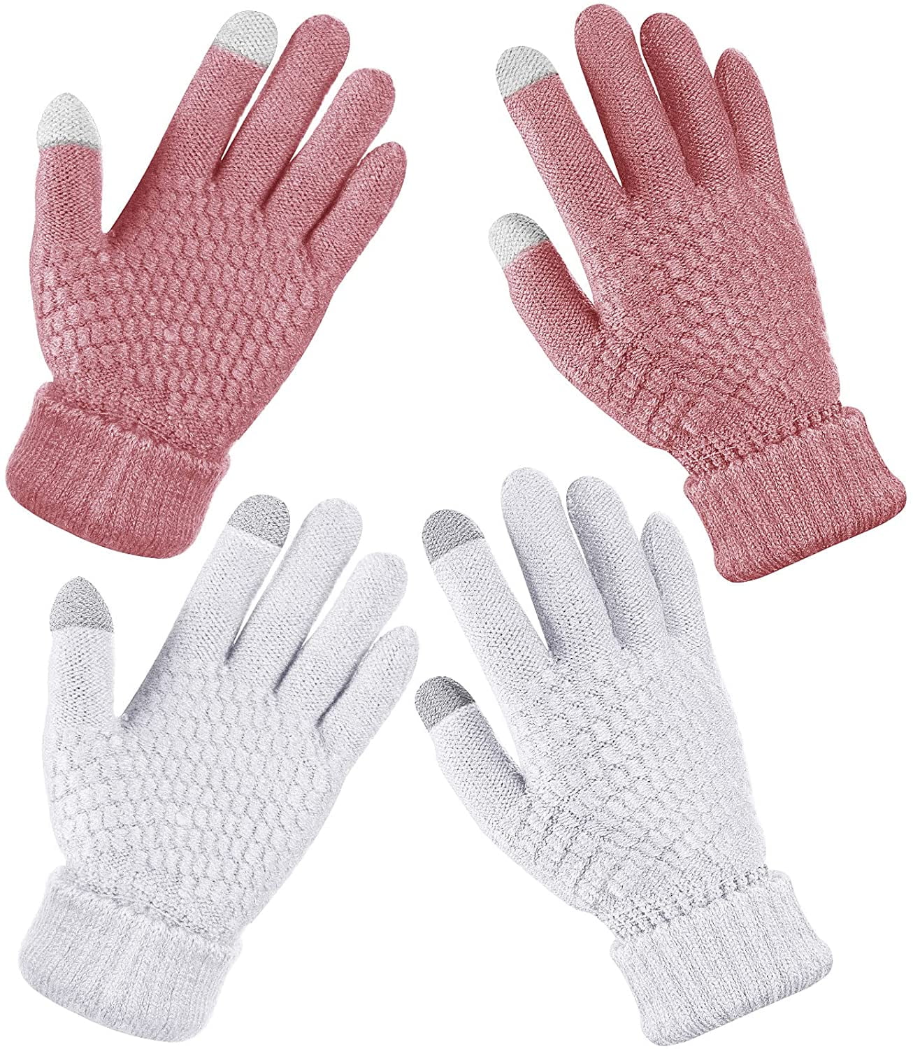 Women Touchscreen Gloves Winter Warm Fleece Texting Warm Lined Gloves 