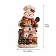 thumbnail image 3 of MInHoues Christmas Snowman Tabletop Figurine, Cute Resin Winter Holiday Ornament for Home Office Decor, Festive Snowman Decoration for Mantel Shelf, 3 of 6