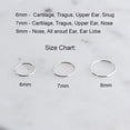 thumbnail image 3 of Hoop Earrings Cartilage Nose Septum Ear Helix Tragus Piercing Jewelry for Women Hypoallergenic Thin Tiny (6mm | THICK - 18 gauge, 14K Yellow Gold Filled | Twisted Wire), 3 of 9