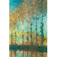 thumbnail image 2 of Monet, Claude 13x18 Black Ornate Wood Framed with Double Matting Museum Art Print Titled - Poplars on River Epte 1891, 2 of 4
