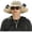 Khaki, variant on Outdoor Wide Brim Sun Hat with 2 Solar Fan Sun Bucket Hat for Men Women UPF 50 Bucket Fishing & Beach Hat with Fan Built in