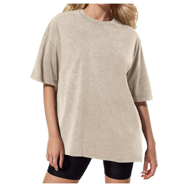 European Style Washed Distressed Batik Oversized T Shirt Unisex Short Sleeve Tee For Women And Men