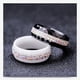 thumbnail image 4 of Anillo de cerámica de Lujo Jumpingount para Boda y Compromiso Mujer moda blanco Talla 7, 4 of 6