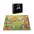 thumbnail image 3 of Ambesonne Squirrel Garden Jigsaw Puzzle Durable Cardboard, Animal Friends Fun, 1000 pcs, Multicolor, 3 of 5