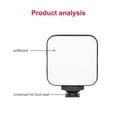 thumbnail image 5 of Mini LED Video Light Photography 2W Regulable 6500K LáMpara de Panel Relleno para CáMara Smartphone Laptop, 5 of 5