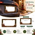 thumbnail image 3 of Christmas License Plate Frame, Festive Vehicle Plate Border for Standard Us Mounting Holes, Seasonal Car Exterior Decoration, Holiday Auto Accessory Accent, Seasonal Home Accent, A, 3 of 6