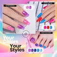 thumbnail image 4 of Set de esmaltes de uñas Beetles Quick Dry Glitter Neon, 12 colores, 4 of 8