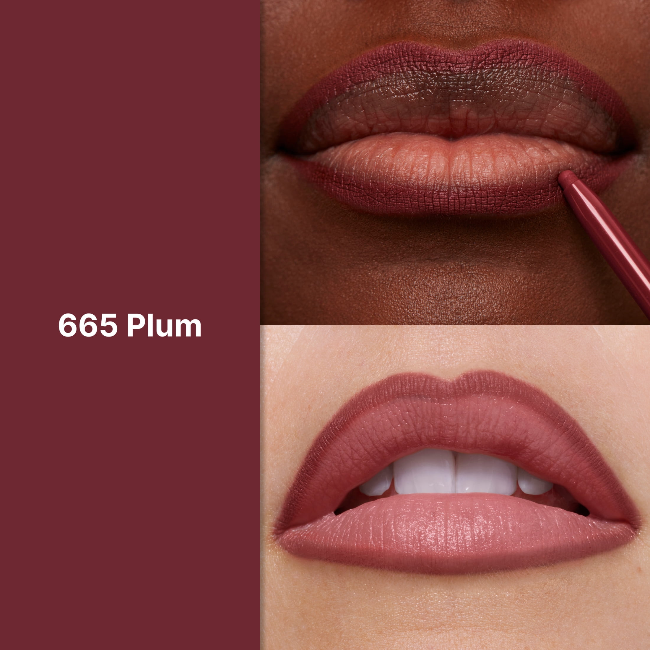(3 pack) Revlon ColorStay Longwear Lip Liner Pencil, 665 Plum, 0.01 oz