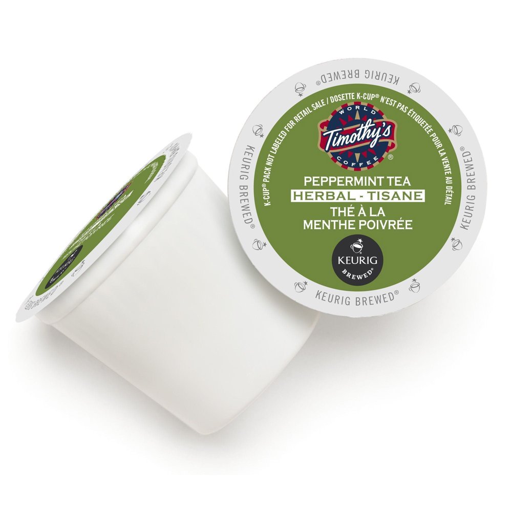 Keurig Timothy's World Tea Peppermint Tea KCups