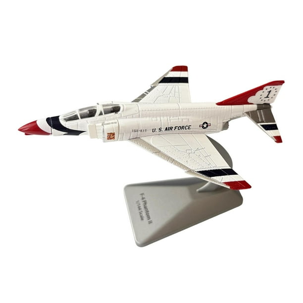Modelo a escala 1/144, juguete de simulación, adorno de aleación, modelo de avión simulado para mueble de TV, estante, dormitorio, cafetería, blanco plateado