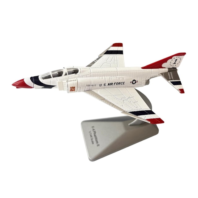lionlar 1/144 Fighter Model Attack Fighter Plane Model for Shelf Cafes Livingroom silver white