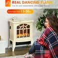 thumbnail image 2 of Topcobe Electric Fireplace Heater, Freestanding Stove Heater, White, 2 of 7