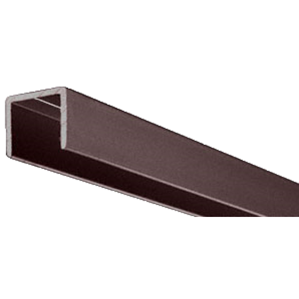 CRL D604DU Duranodic Bronze Aluminum 1/2" UChannel 144" Stock Length
