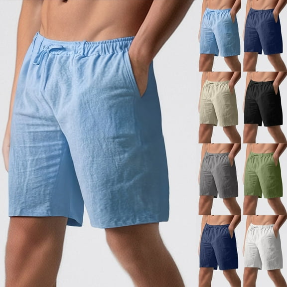 Vetsdori Workout Athletic Shorts for Men Running Elastic Waist Short Pants Lightweight,Pocket Ropa Outdoor Stretch Mens Shorts Summer,Size 34