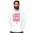 thumbnail image 3 of Wear Pink For My Wife Breast Cancer Men's Big & Tall Graphic Hoodie Brisco Brands 2X, 3 of 5