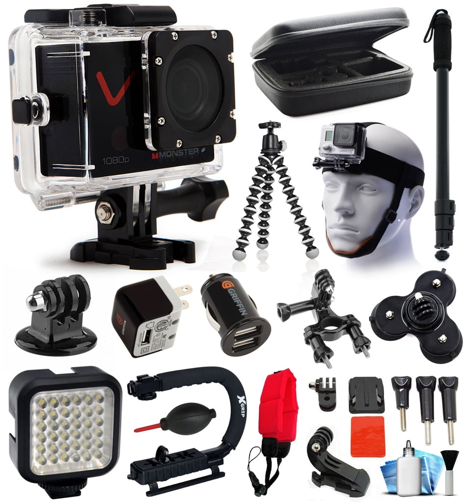 Monster Digital Villain 1080P Ultra HD Action Sports Waterproof WiFi