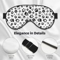 thumbnail image 5 of Disketp Black Footprints Print Sleep Mask-Eye Mask for Sleeping,Comfortable & Super Soft Eye Mask with Adjustable Strap,Travel Eye Mask, 5 of 7