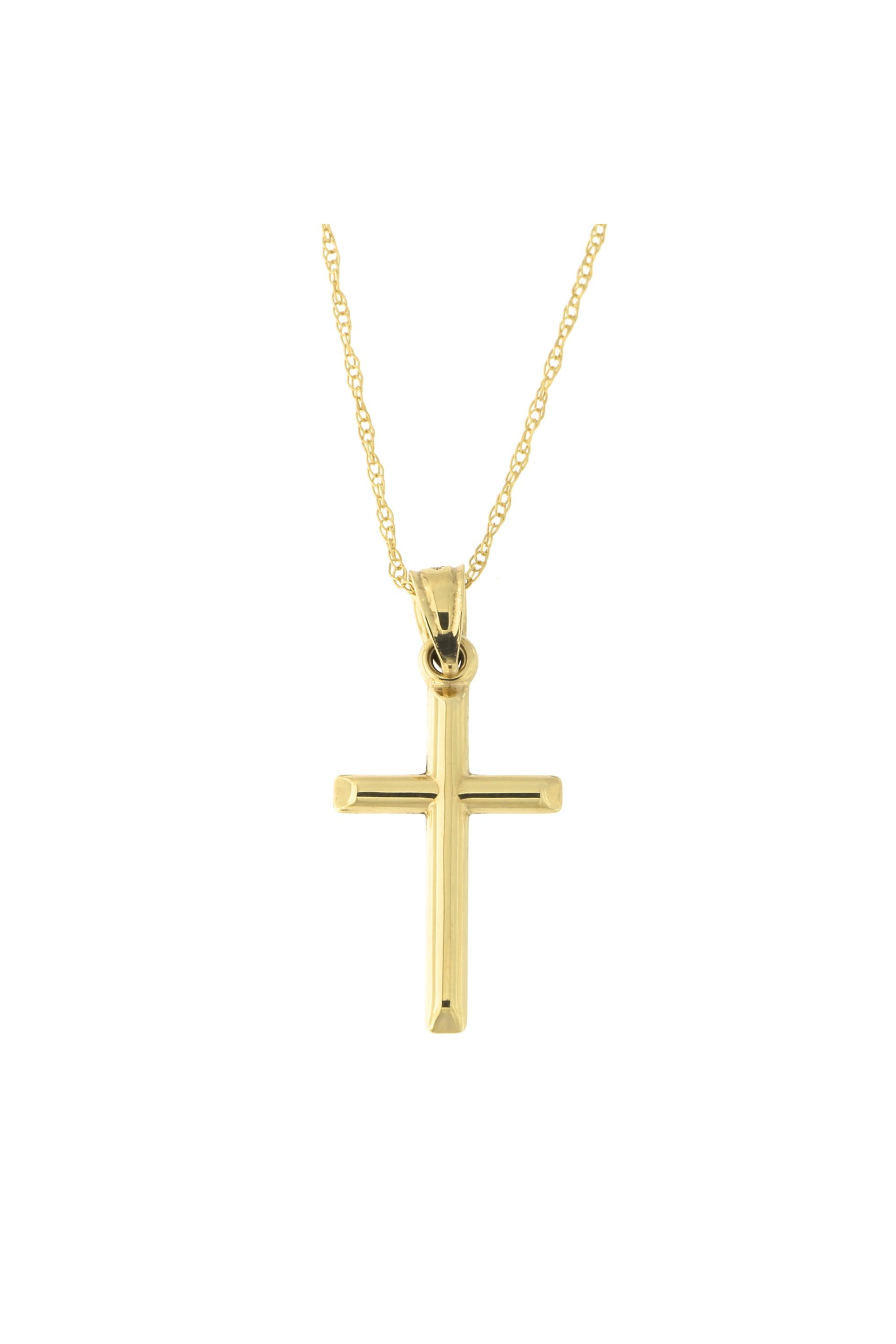 10k Yellow Gold Cross Pendant