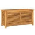 thumbnail image 3 of vidaXL Patio Storage Box Outdoor Cushion Storage with Bag Solid Wood Teak, 3 of 54