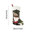 thumbnail image 3 of SLYNSHome Clearance Christmas Stockings with Cute Santa Claus Ornaments,18.5x11Inch Hanging Christmas Stockings Xmas Candy Gift Stocking Bag for Tree Fireplace Home Xmas Decoration Supplies (Santa), 3 of 8