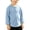 Blue, variant on DJDLJWCJ Kids Ribbed Long Sleeve Tee Stretch Soft Knit Thermal Tops Solid Color Lightweight Classic Shirts Purple Size 9