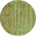 thumbnail image 1 of Ahgly Company Indoor Round Abstract Turquoise Blue Contemporary Area Rugs, 7' Round, 1 of 4