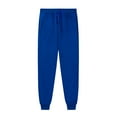 thumbnail image 4 of CLOISE Mens Sweatpants Big and Tall Elastic Bottom Blue Running Jogger Pants Baggy Breathable Stretch Sweatpants Drawstring Elastic Waist Comfy Trousers Comfy Solid Sweatpants with Pockets XL, 4 of 5