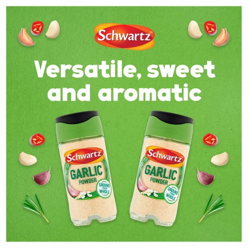 Schwartz Garlic Powder 55g, British Import (Pack of 2)