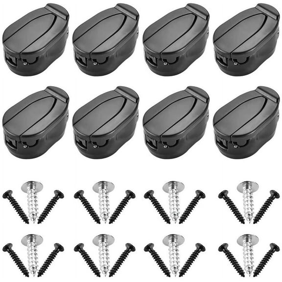 5 Pack Golf Ball Pick-Up Retriever, Mini Golf Ball Pick-Up Back Tool, Mini Foldable Golf Ball Pick-Up Tool, Grabber Plastic Golf Ball Suction Holder Gripper Putter Grip Retriever (Black)
