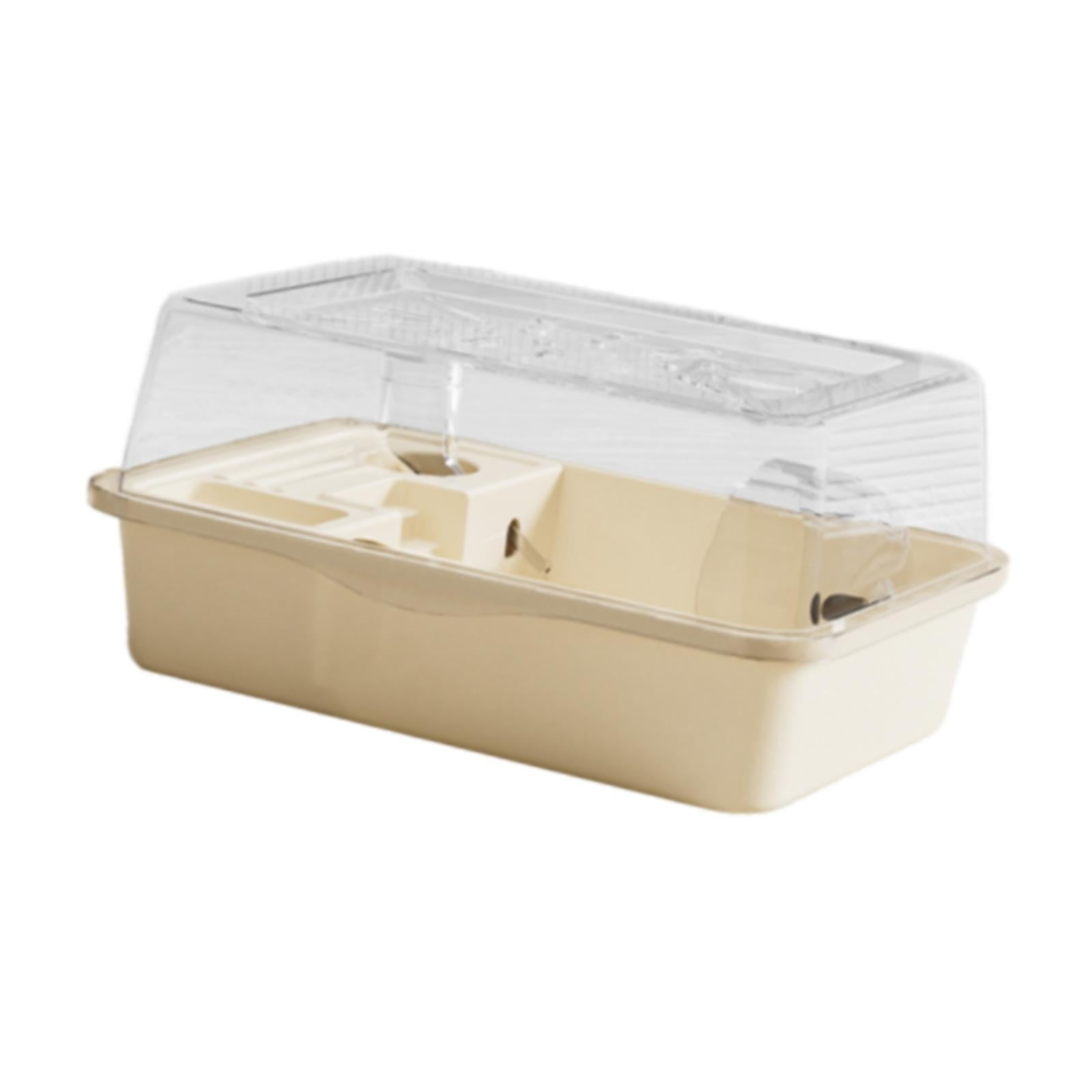 EHJRE Large Hamster Cage House with Ventilation, Transparent, Creative, Breathable, Habitat for Mice ,, Rats, Small Animals, Guinea Pigs
