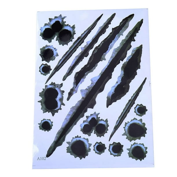 Speravity Pegatinas laterales para coche, calcomanías divertidas con agujero de 3D, pegatina decorativa para motocicleta, estilo de coche Automoción decorativa y accesorios 3 Speravity CZ9222-03
